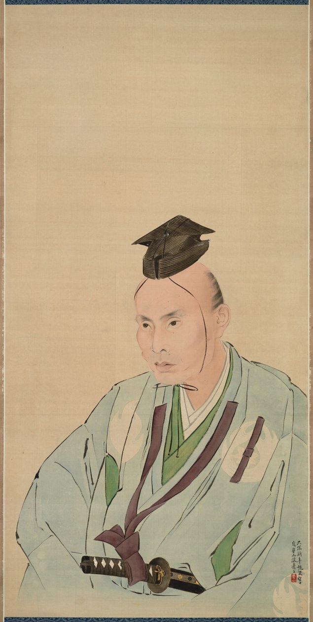 A Portrait of Takami Senseki by Watanabe Kazan