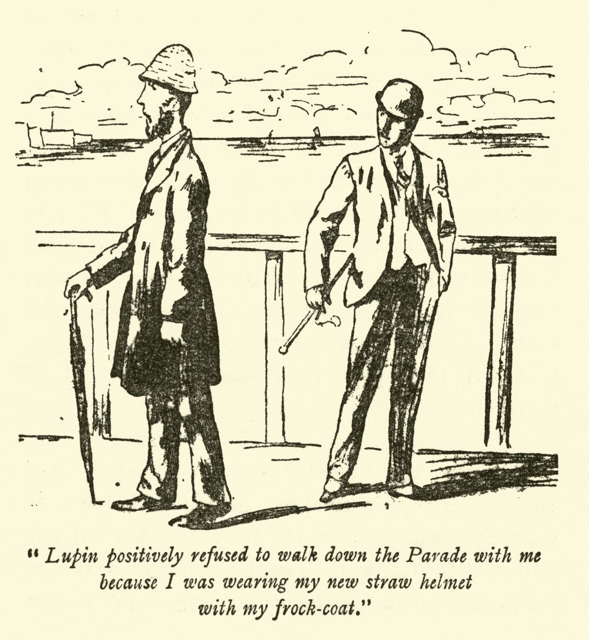 Lupin Positively Refused to Walk Down the Parade with Me Because I Was Wearing My New Straw Helmet with My Frock-Coat by Weedon Grossmith