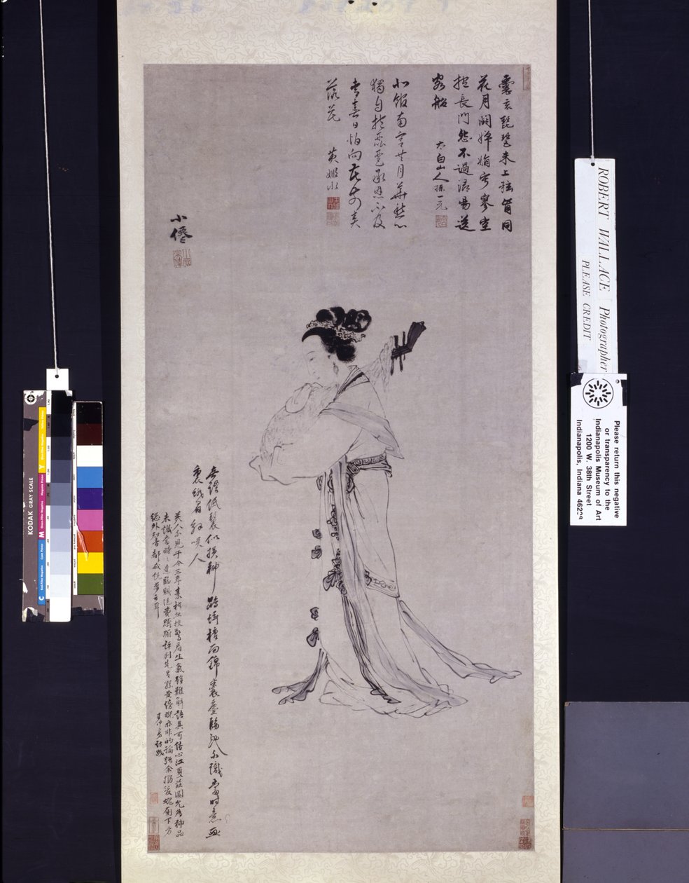 Lady with a Lute by Wei Wu