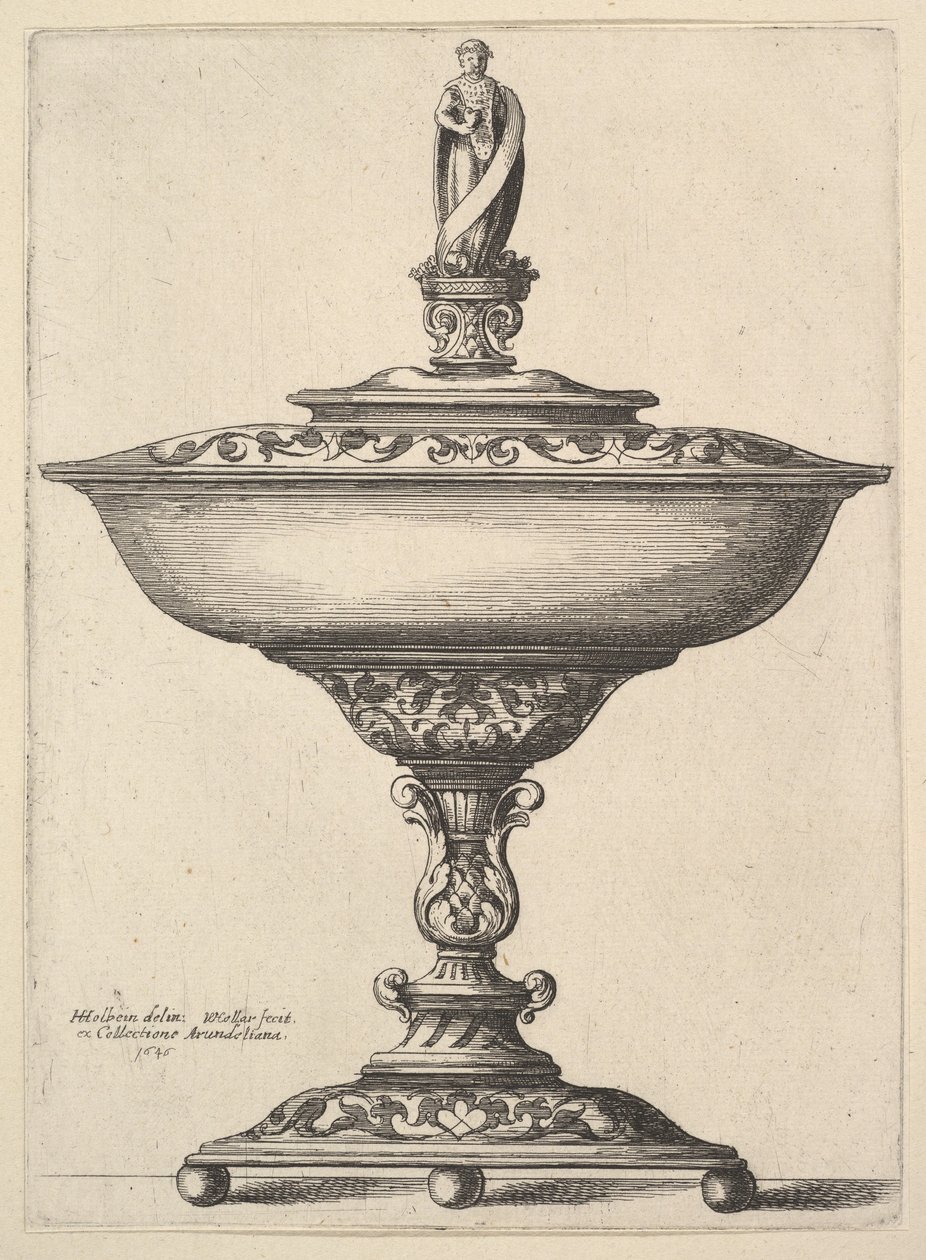 A Wide Cup with Ball Feet, 1646 by Wenceslaus Hollar