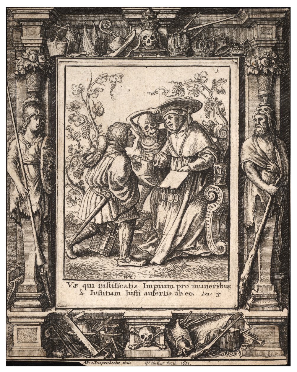 Cardinal (State 1) by Wenceslaus Hollar
