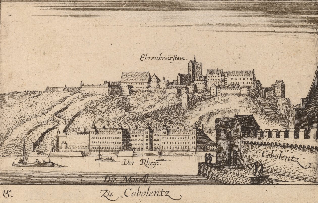 Coblentz, 1635 by Wenceslaus Hollar