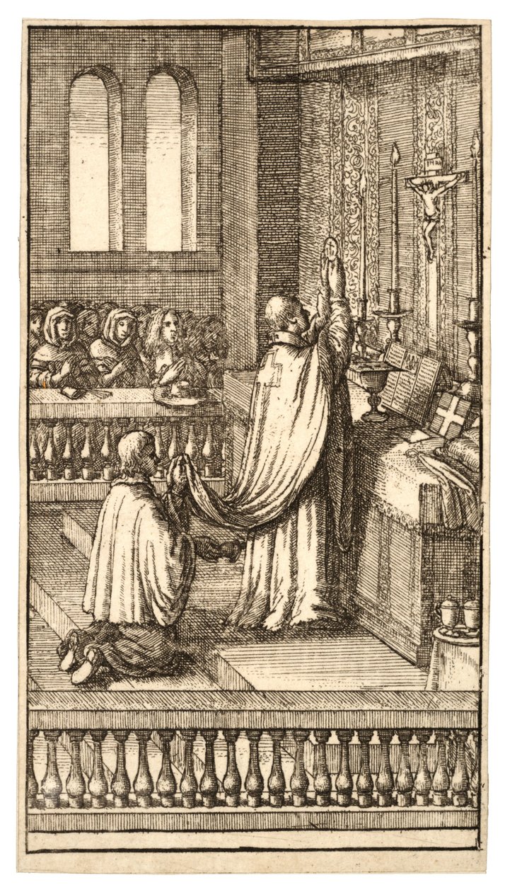 Elevation of the Host by Wenceslaus Hollar