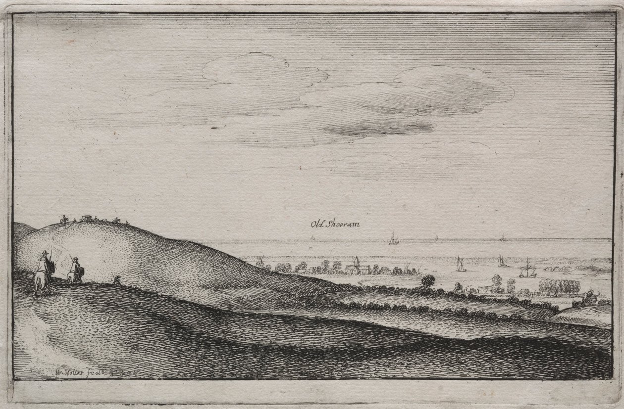 English Views: Old Shoreham by Wenceslaus Hollar
