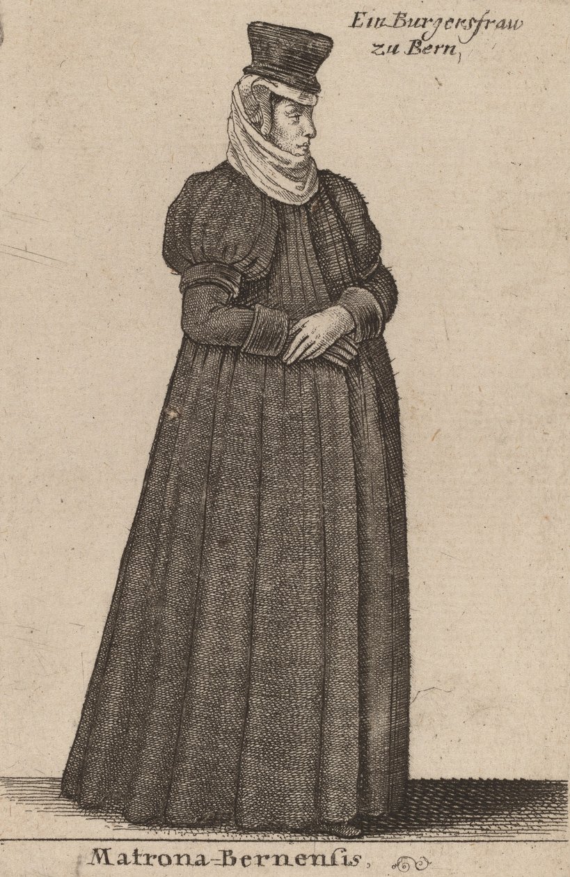 Matron of Bern by Wenceslaus Hollar