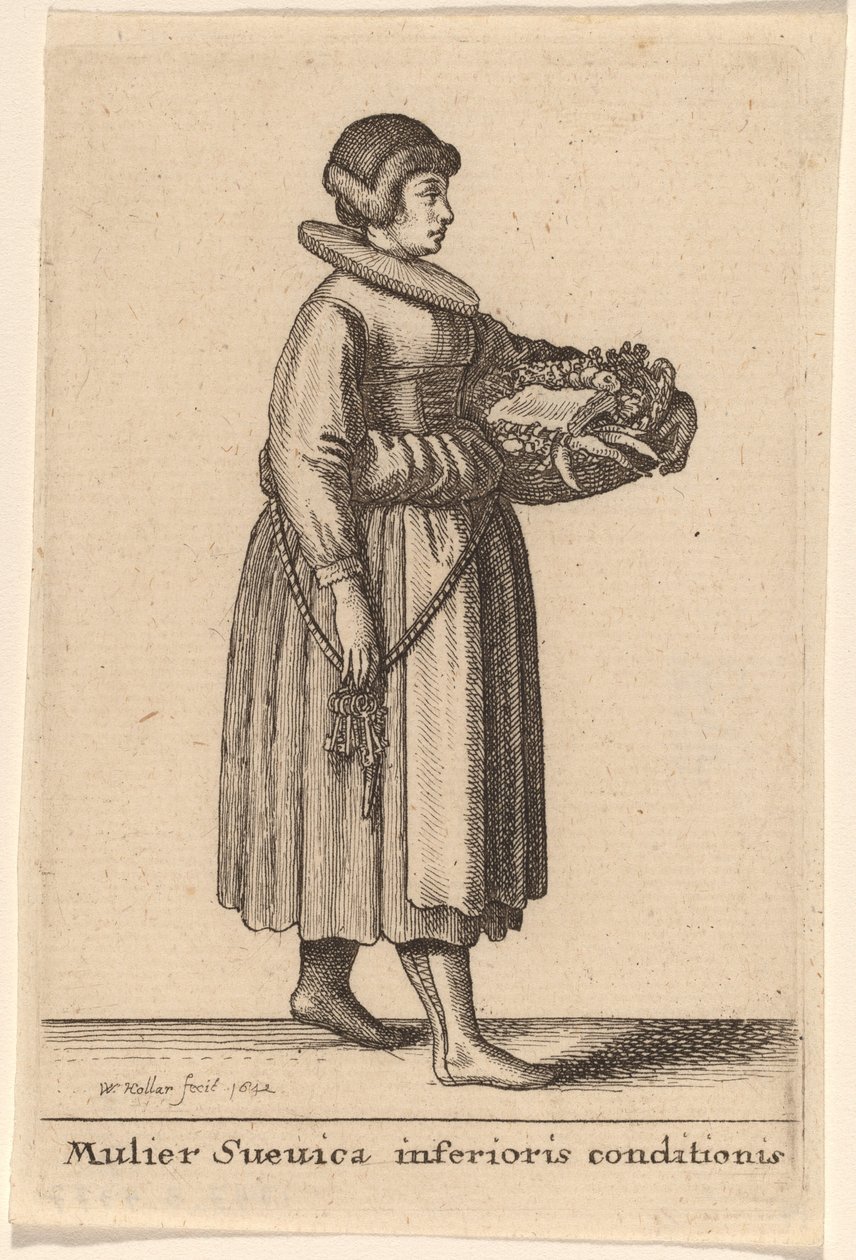 Lower Class Woman of Swabia by Wenceslaus Hollar