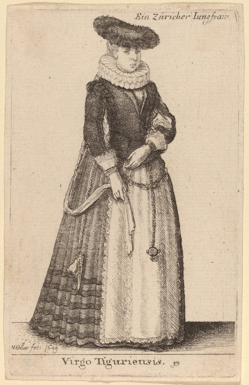 Virgin of Zurich by Wenceslaus Hollar