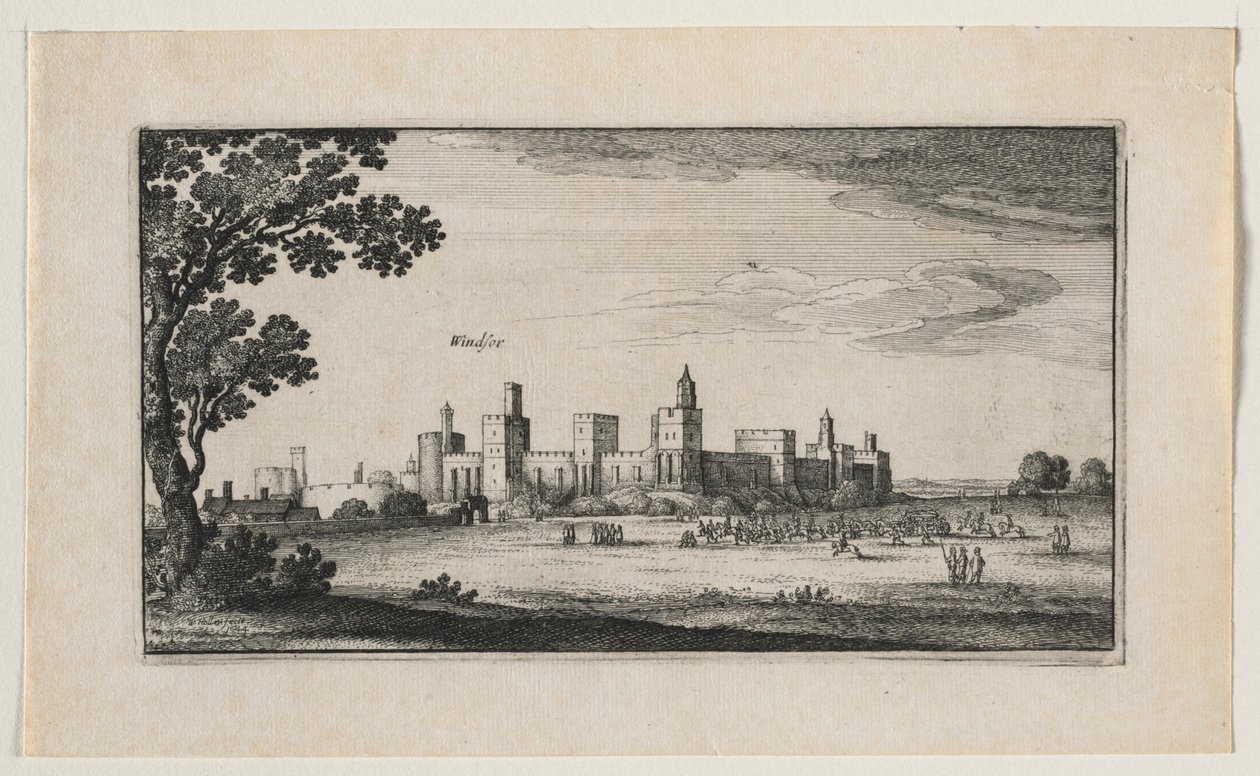 Windsor Castle from the Southeast by Wenceslaus Hollar