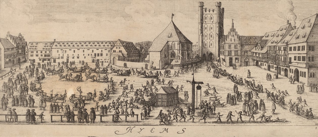 Winter: The Parade Ground, c. 1628-1629 by Wenceslaus Hollar