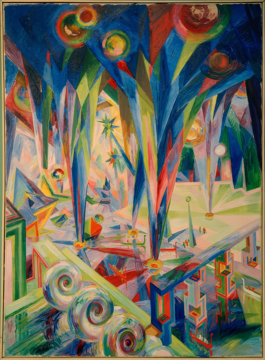 Cathedral Interior by Wenzel Hablik