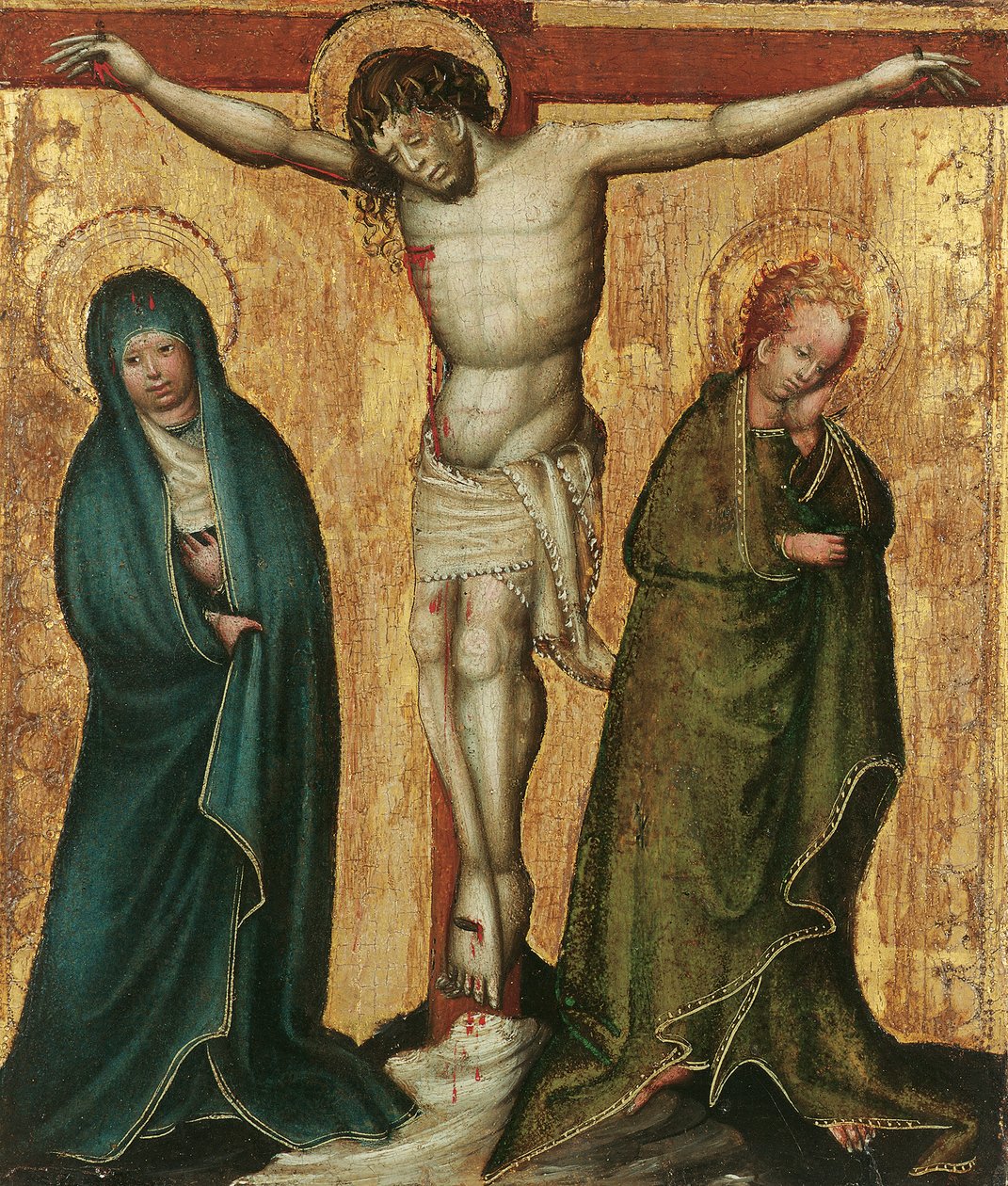 Three-Figure Crucifixion by Wiener Maler