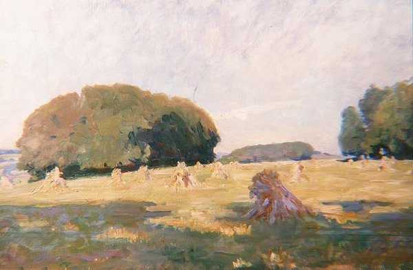 Haystacks in a Field by Wilfred Gabriel de Glehn