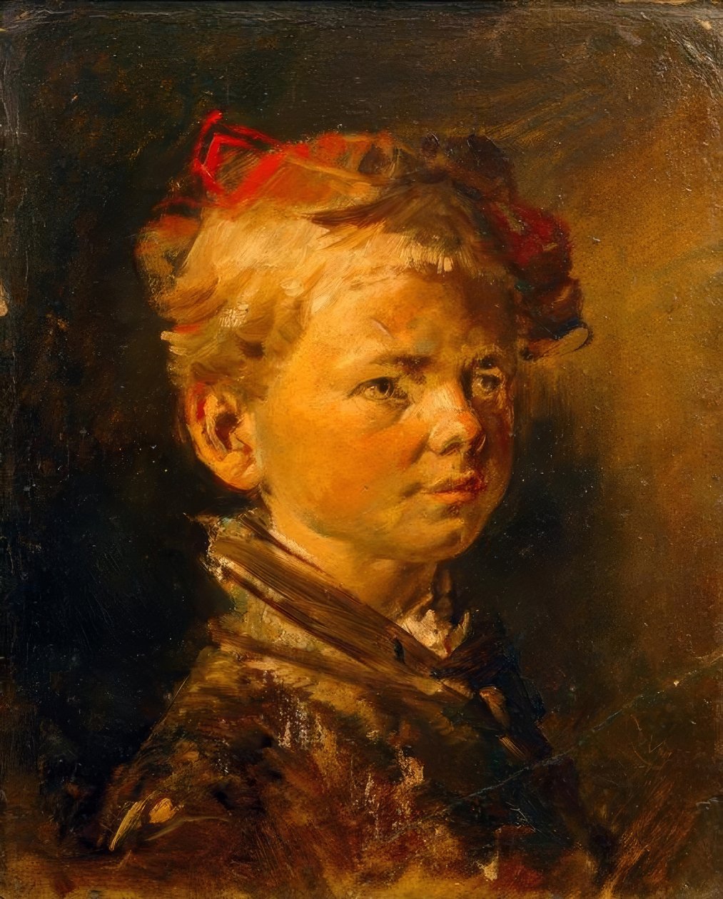 Portrait of a Boy by Wilhelm Busch
