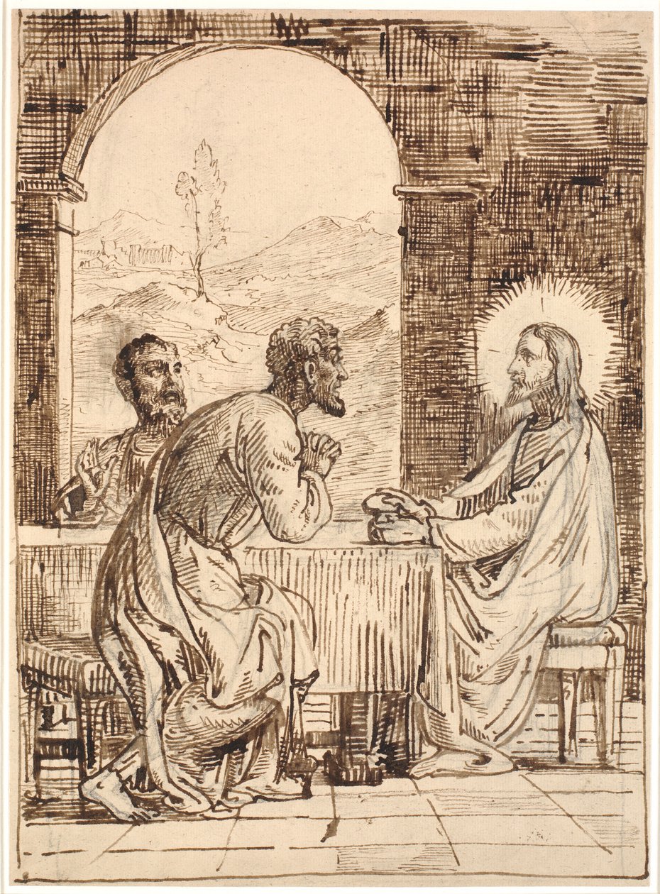 Christ in Emmaus by Wilhelm Marstrand