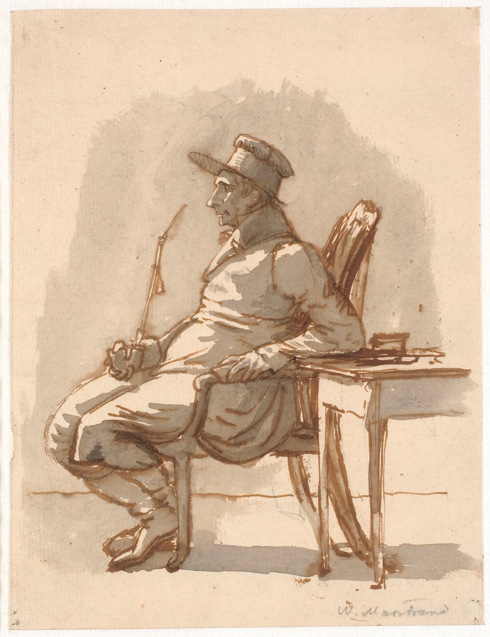 Man with Pipe and Cap (The Artist