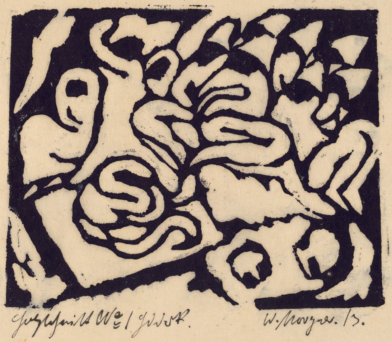 Flagellation by Wilhelm Morgner