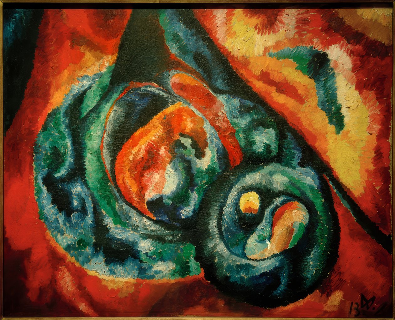 Large Astral Composition I by Wilhelm Morgner