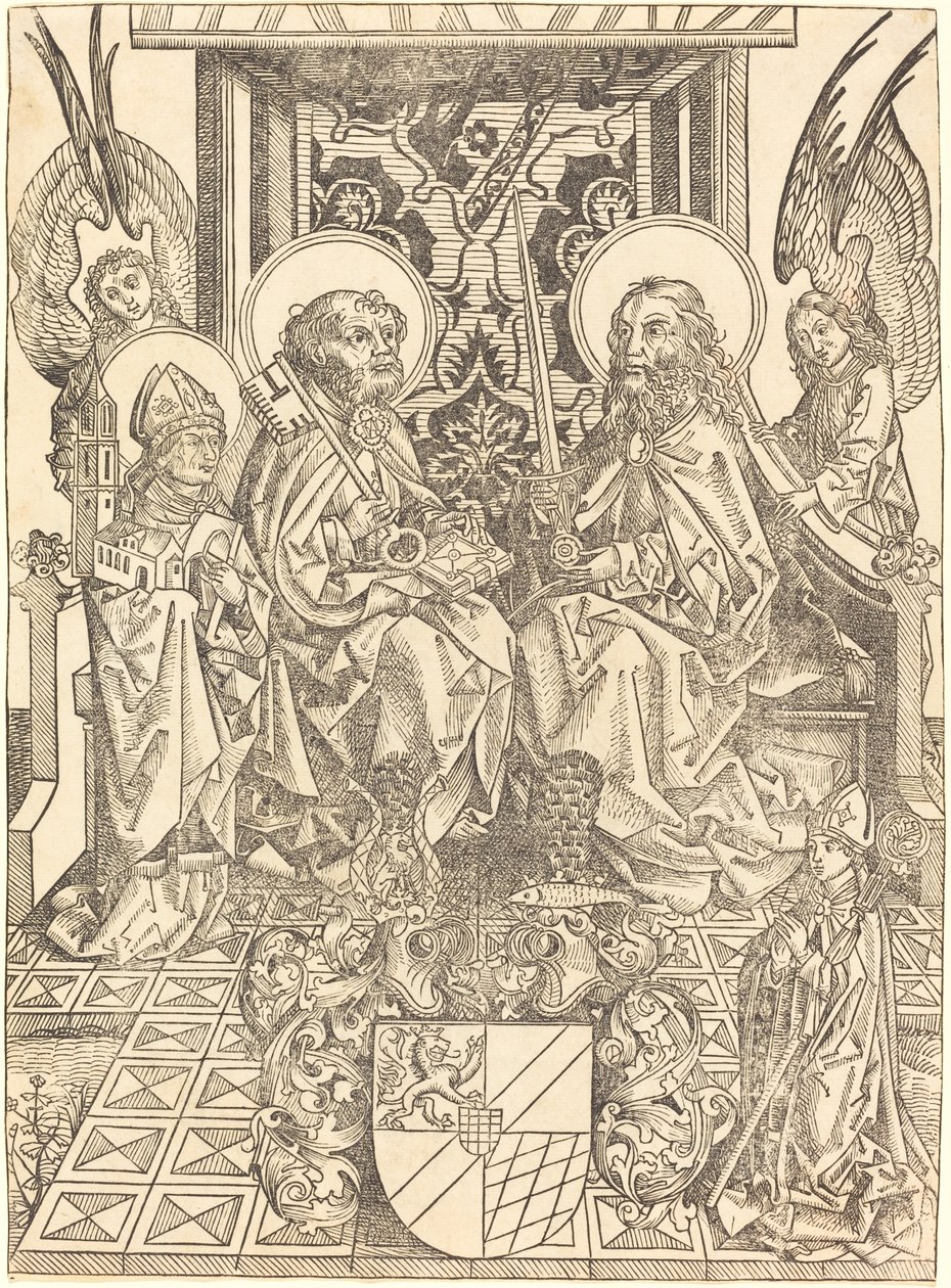 Saints Peter and Paul under a Canopy by Wilhelm Pleydenwurff