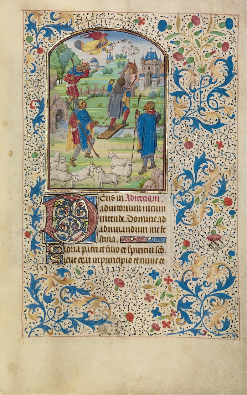 The Annunciation to the Shepherds by Willem Vrelant