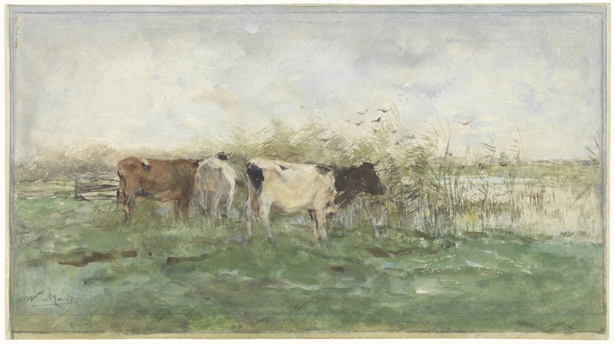 Cows by a Pond by Willem Maris