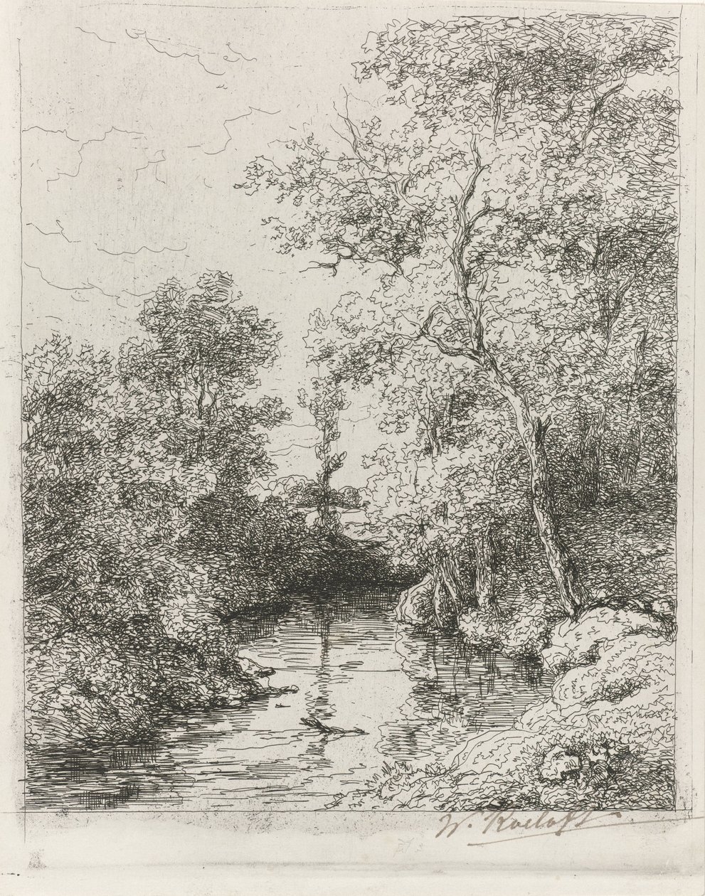Creek by Willem Roelofs (I)