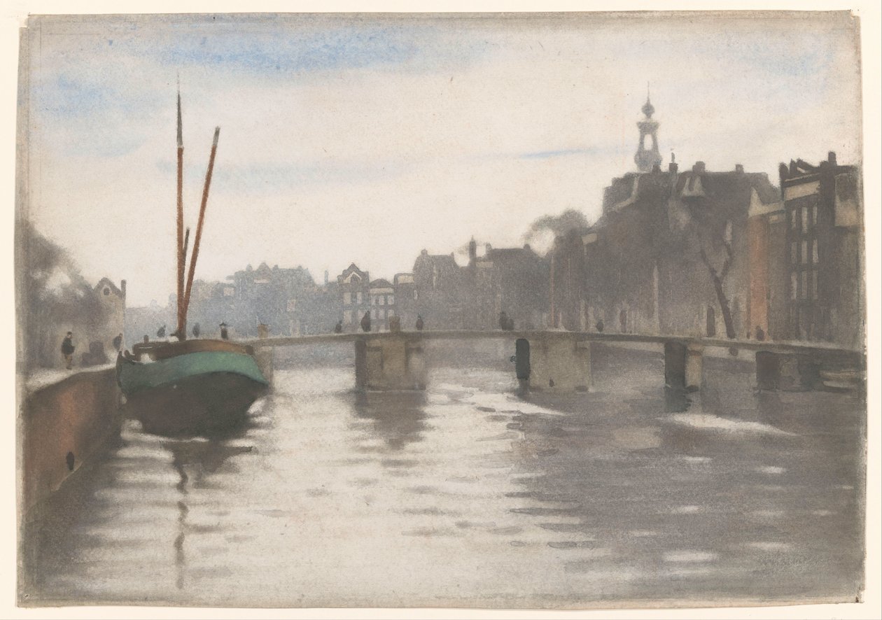 Oude Schans in Amsterdam by Willem Arnoldus Witsen