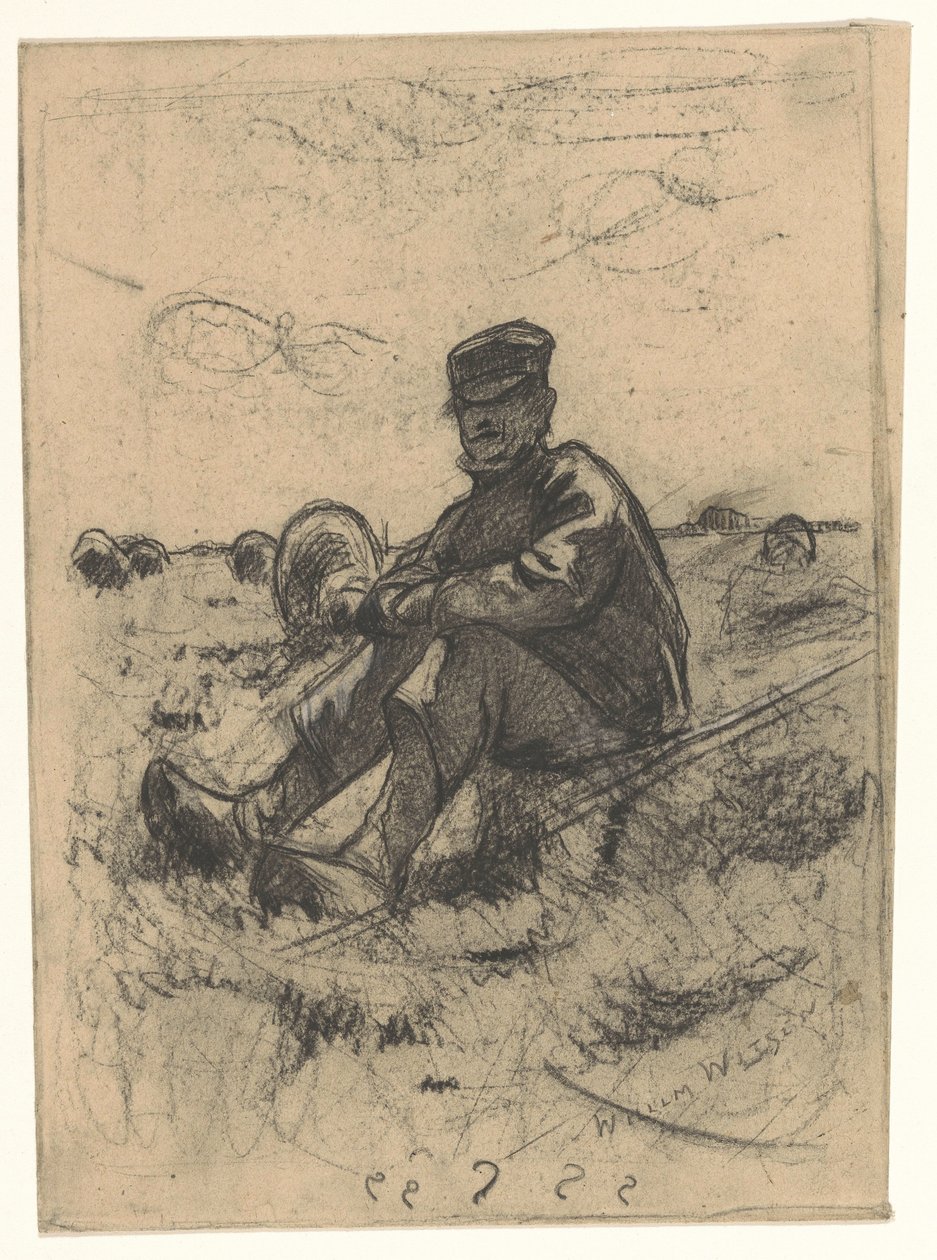 Seated Shepherd by Willem Arnoldus Witsen