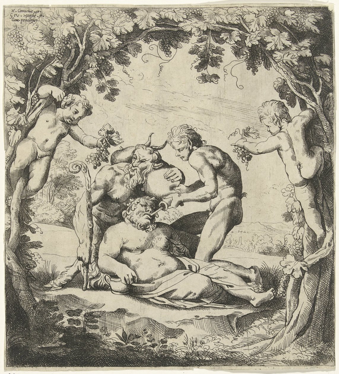 Drinking Bacchus by Willem van Haecht (II)