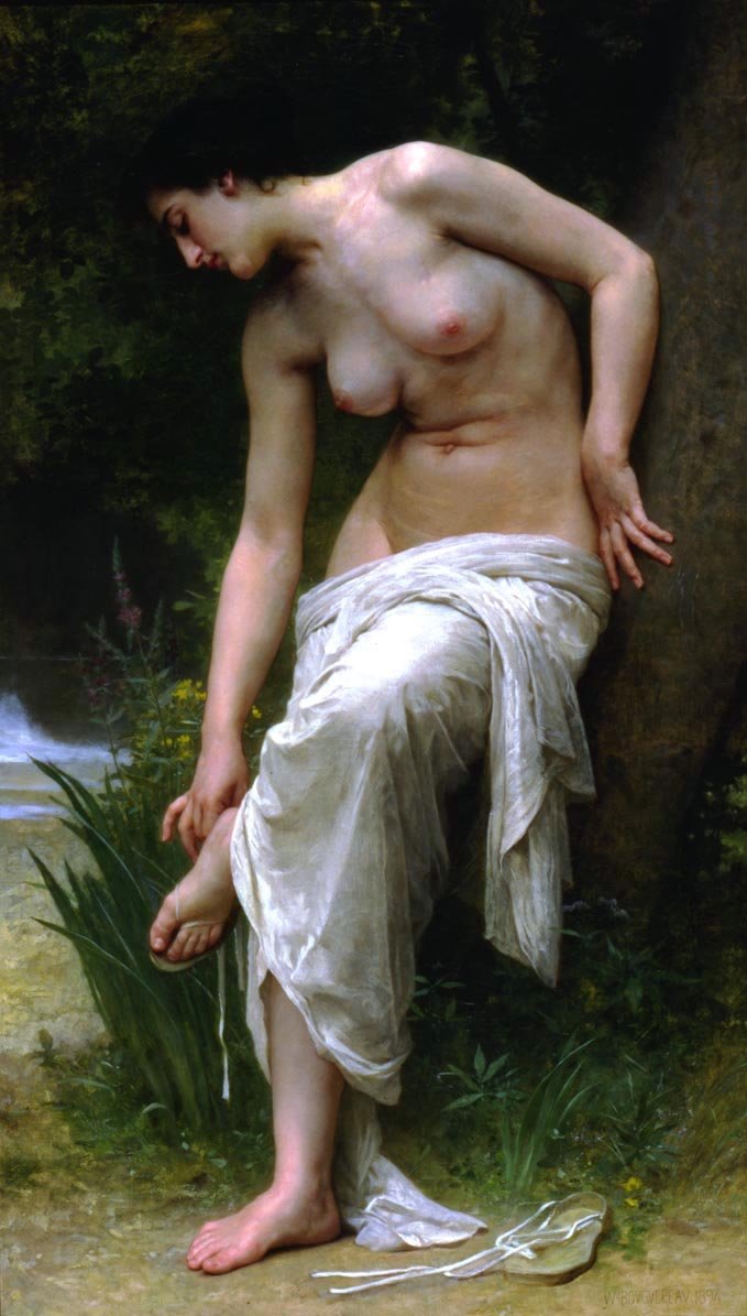 After the Bath by William Adolphe Bouguereau