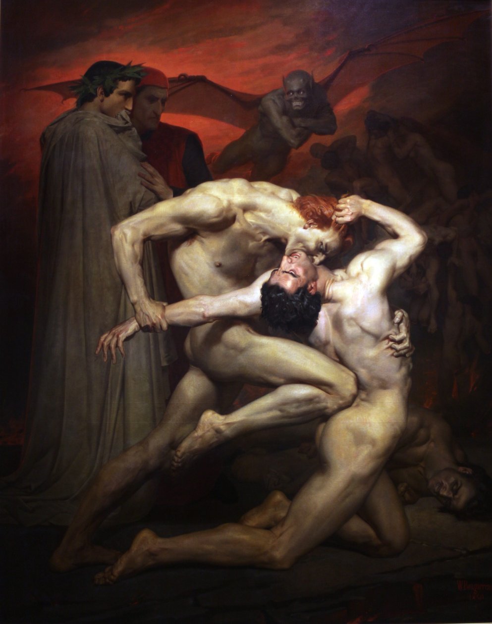 Dante and Virgil by William Adolphe Bouguereau