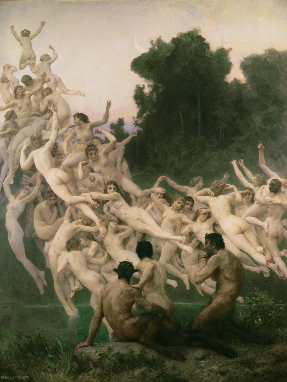 The Oreads by William Adolphe Bouguereau