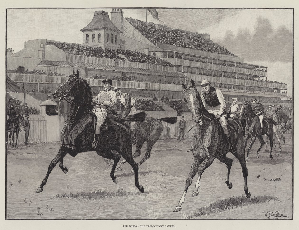 The Derby, the Preliminary Canter by William Barnes Wollen