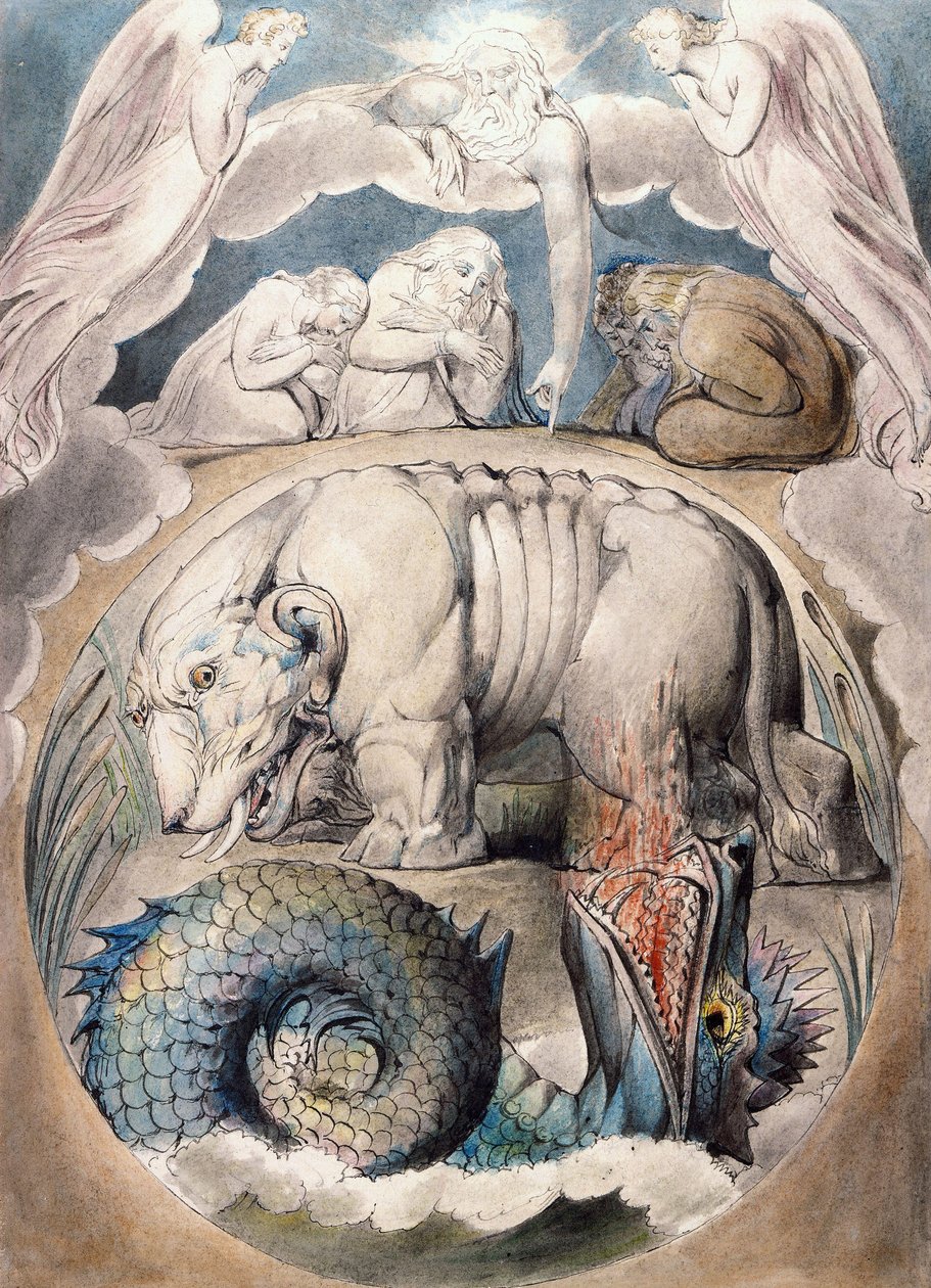 Behemoth and Leviathan by William Blake