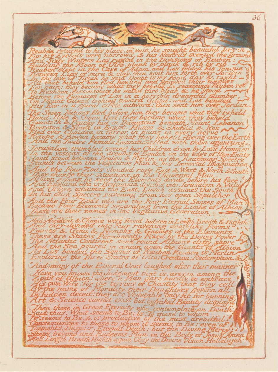 Jerusalem, Plate 36 by William Blake