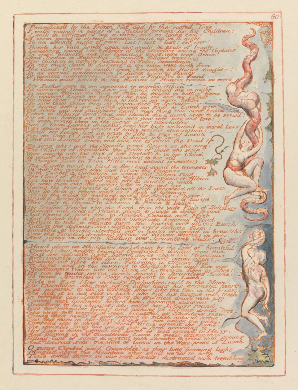 Jerusalem, Plate 80 by William Blake