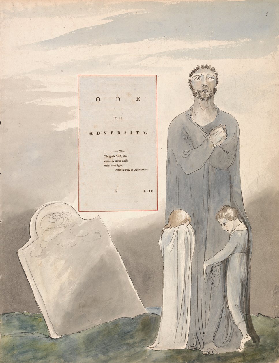 Ode to Adversity, design 35 from The Poems of Thomas Gray by William Blake