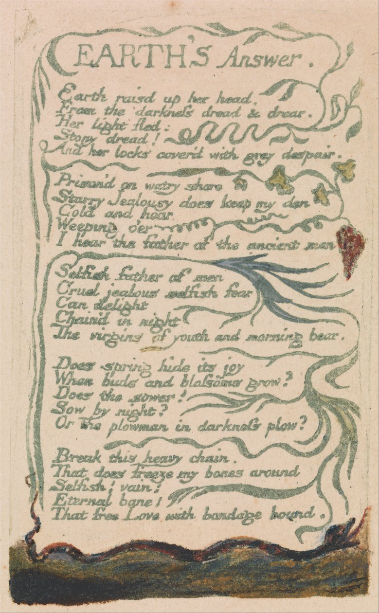 Songs of Innocence and of Experience, Plate 35 by William Blake