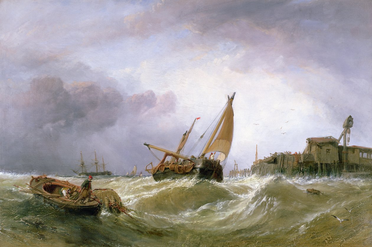 The River Texel by Clarkson Frederick Stanfield