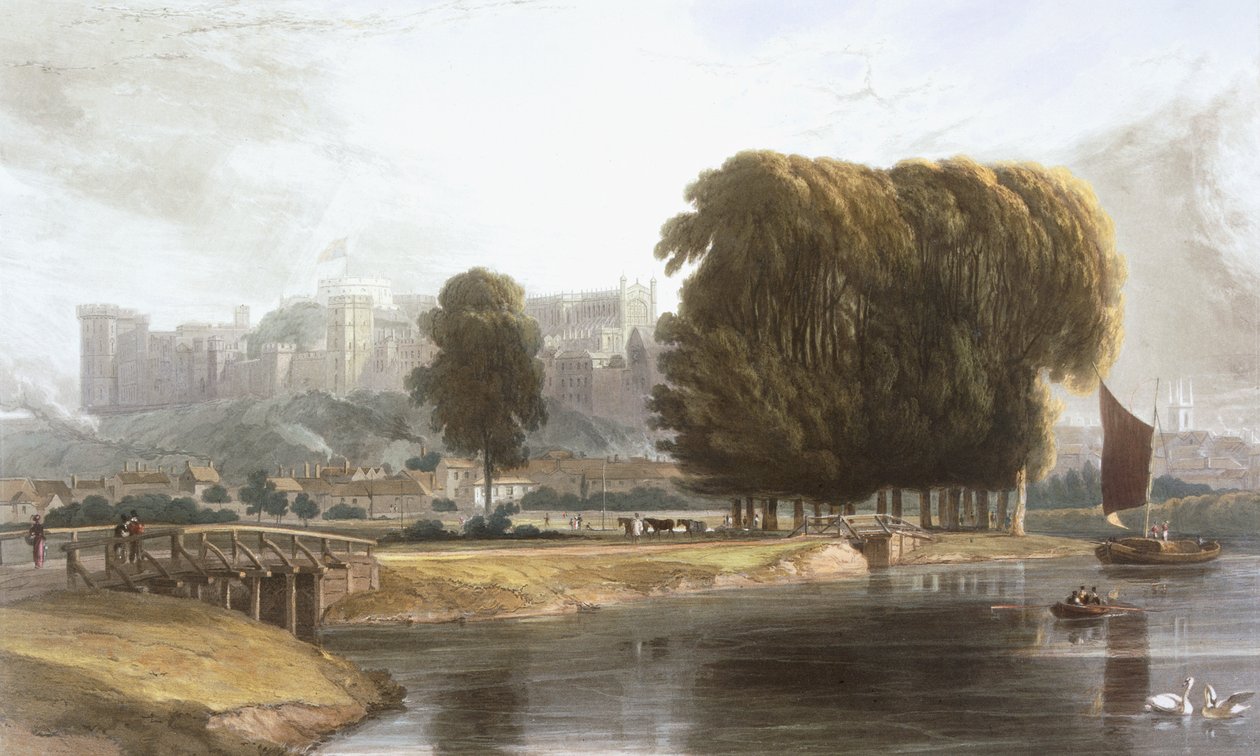 Windsor Castle from the Brocas Meadow, from 