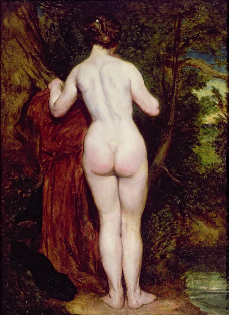 Standing Female Nude by a Stream by William Etty