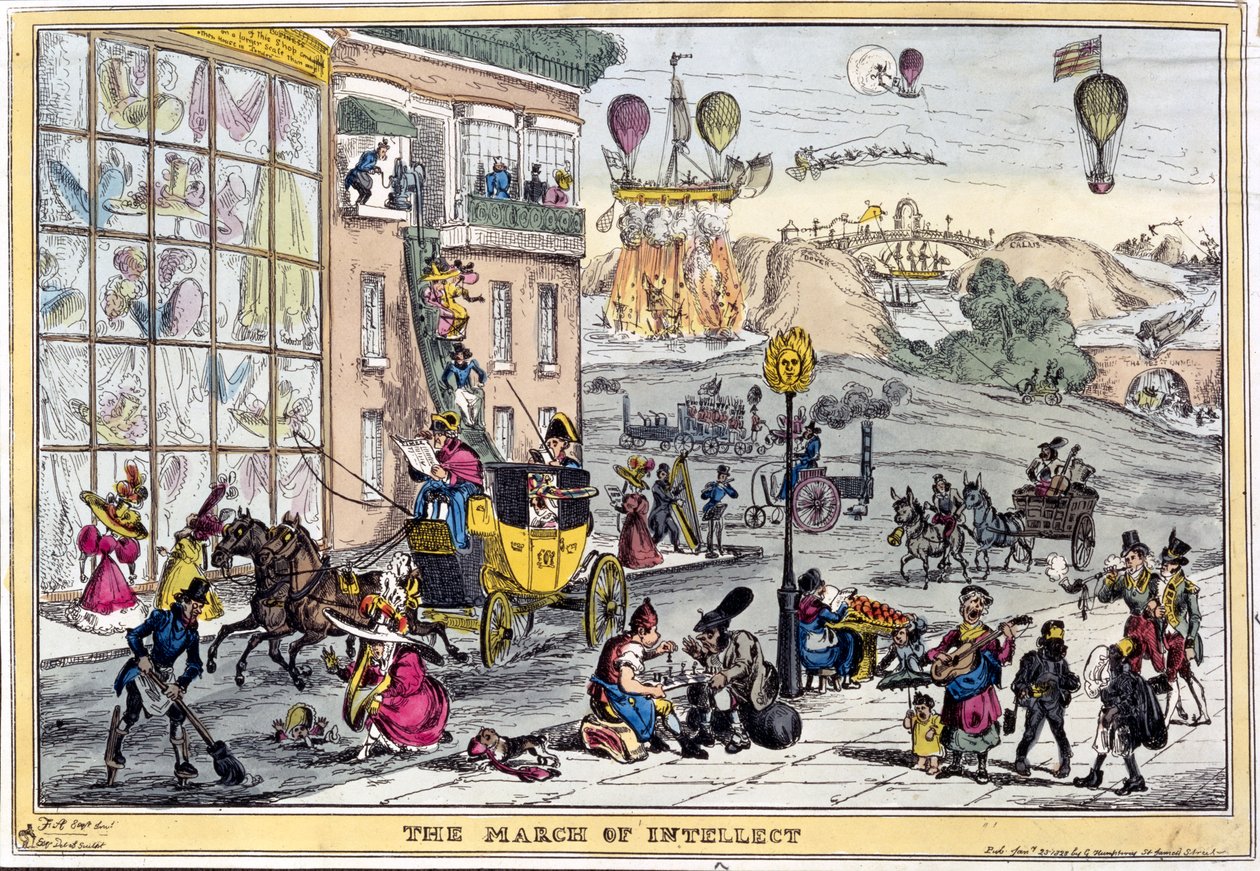 March of Intellect, 1828 by William Heath