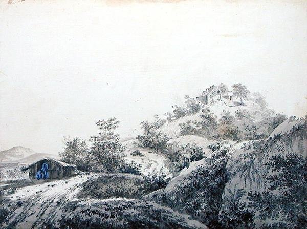 The Pass of Sicri Gully (Sakrigali) from Bengal, Entering in the Province of Bahar by William Hodges