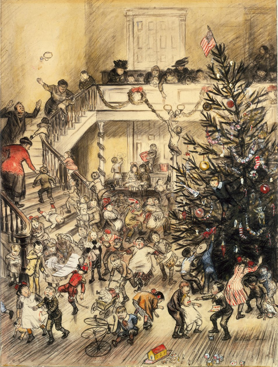 Yuletide Revel by William James Glackens