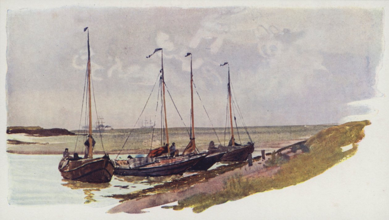 Dutch Mussel Boats at Flushing by William Lionel Wyllie