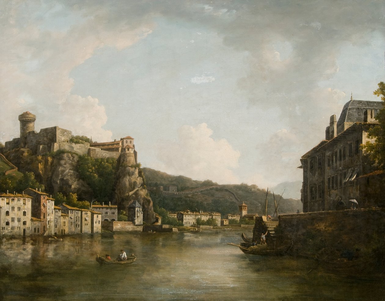 View of the Chateau de Pierre-Encise on the Rhone, Lyon by William Marlow