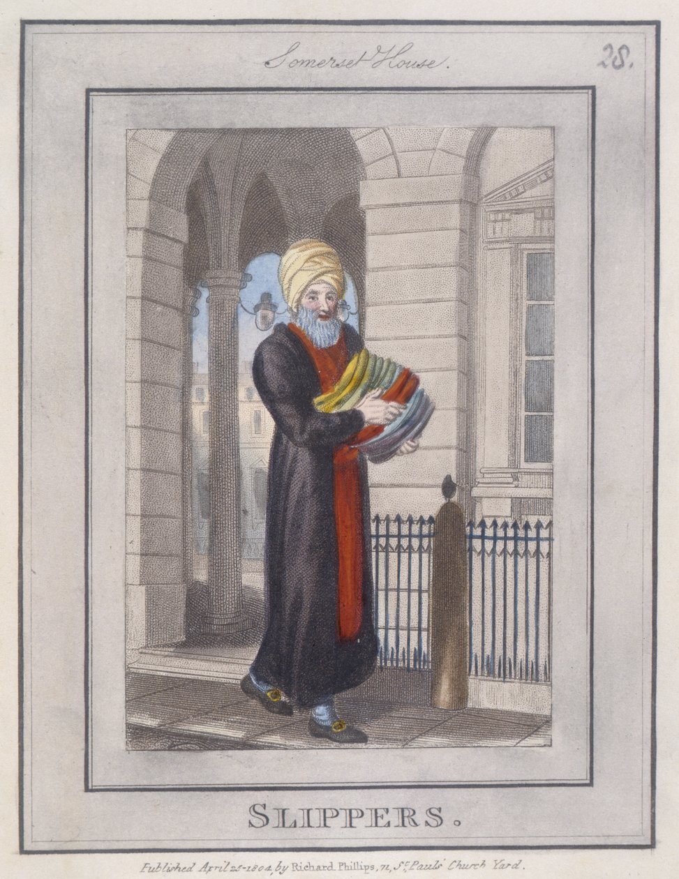 Slippers, from Description of the Plates, Representing the Itinerant Traders of London by William Marshall after Craig