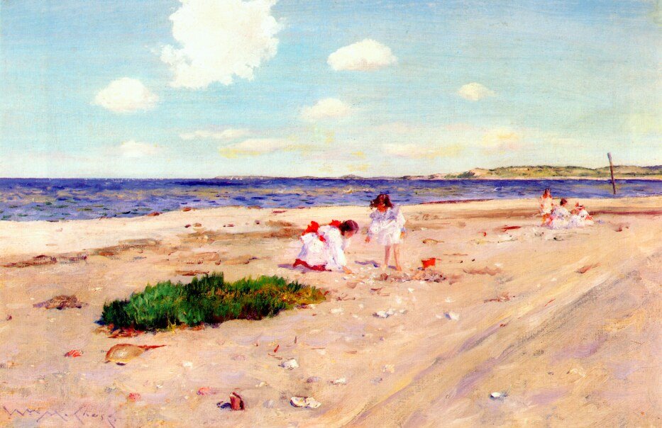 Shell Beach at Shinnecock by William Merritt Chase
