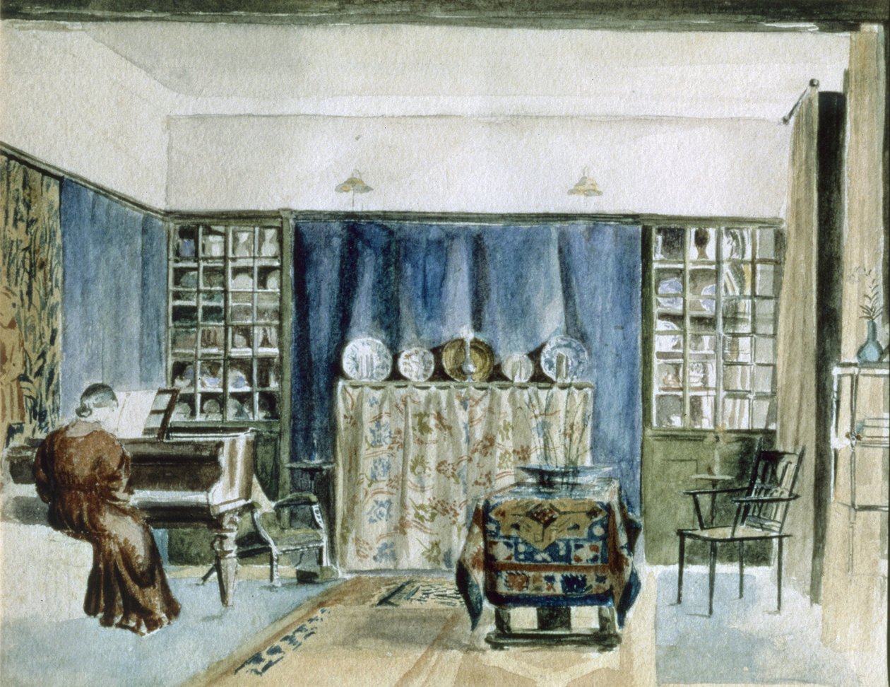 Interior of Kelmscott Manor by William Morris