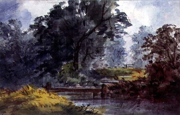 Landscape with Stream and Tree by William Roxby Beverly