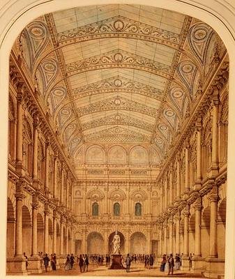 Scheme for Roofing the Courtyard of the Royal Exchange by William Tite